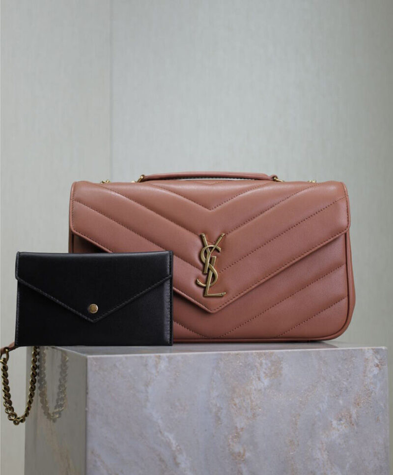 Saint Laurent Loulou Medium In Matelasse Lambskin